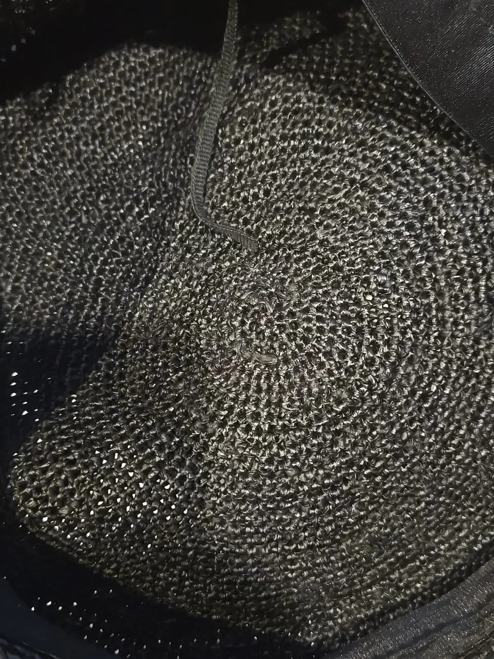 New Helen Kaminski Black Charcoal Polka Dot Raffia Straw Beret - Picture 8 of 8